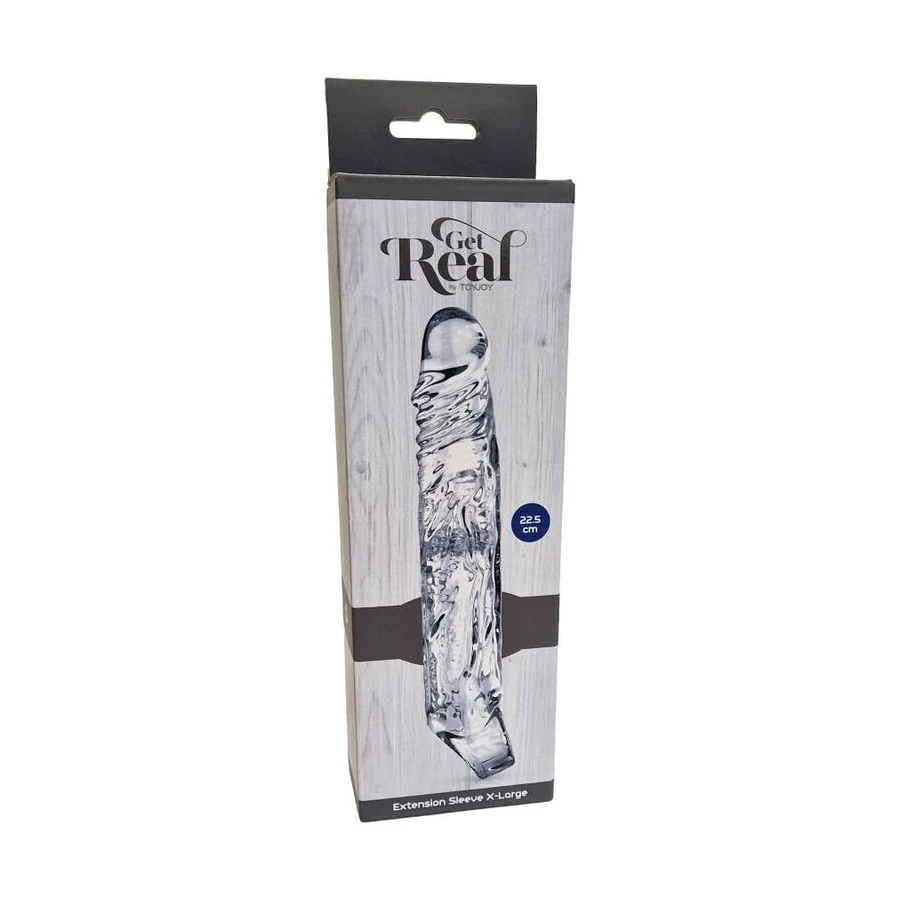 GET REAL - MANICOTTO DI ESTENSIONE XLARGE TRASPARENTE